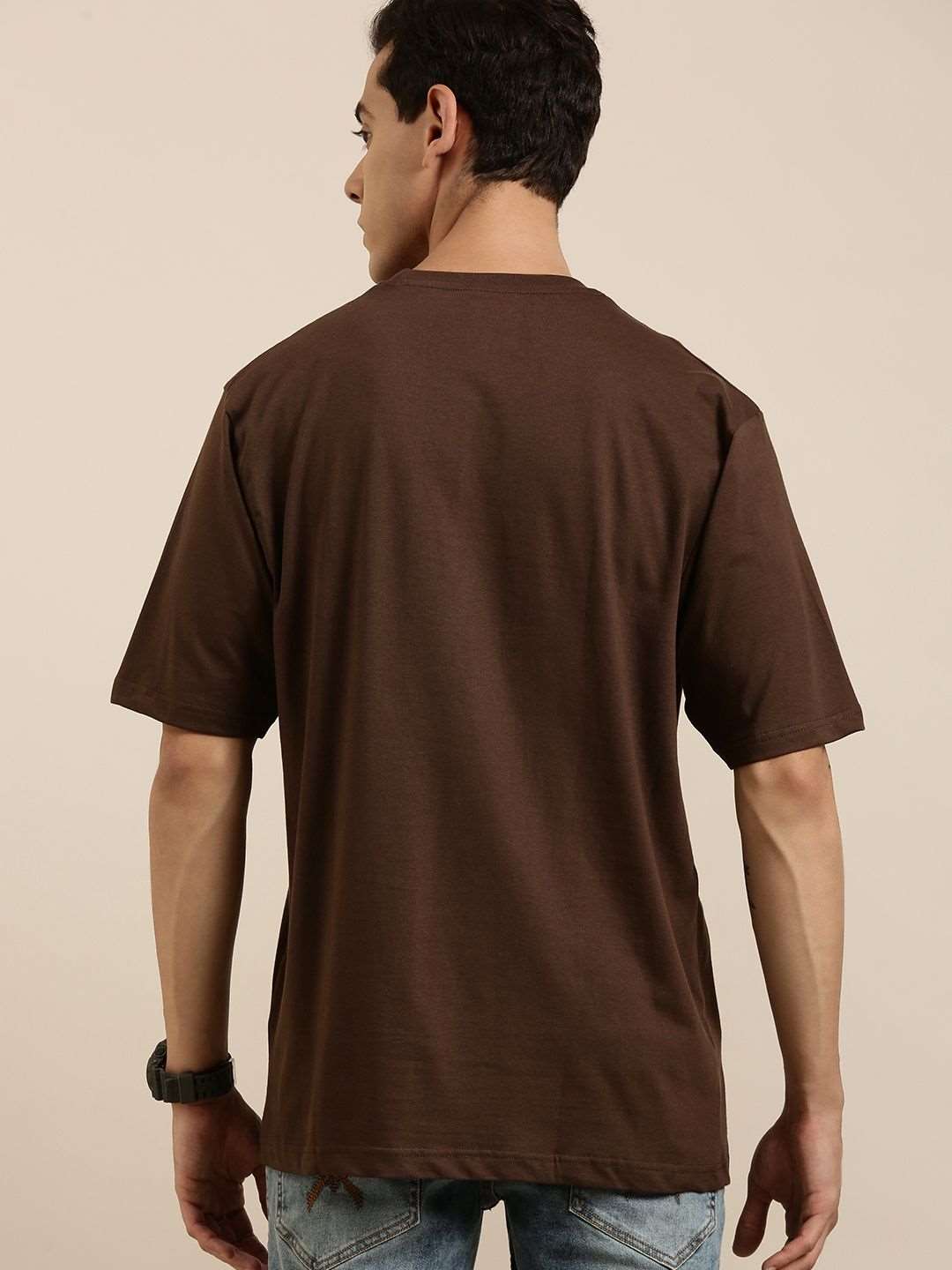Dillinger Brown Typographic Oversized T-Shirt