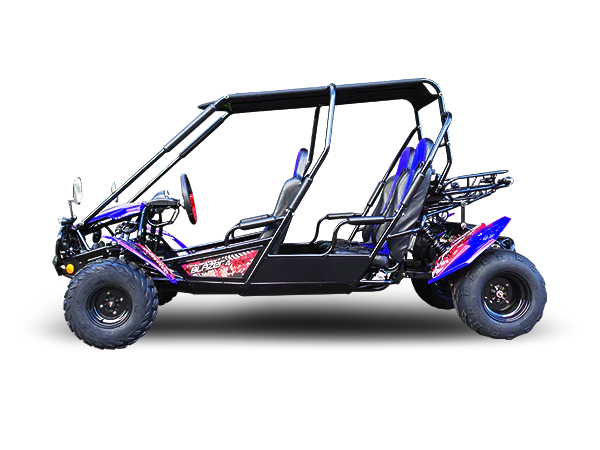 TrailMaster Blazer4 200EX EFI 4-Seater Buggy Go Kart, Extended Cab