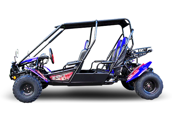 TrailMaster Blazer4 200EX EFI 4-Seater Buggy Go Kart, Extended Cab