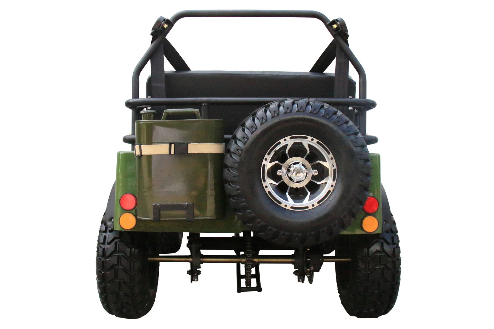 Willys Style Jeep Go Kart, 125cc Gas Engine, 3-speed with Reverse, Ages 12 and up