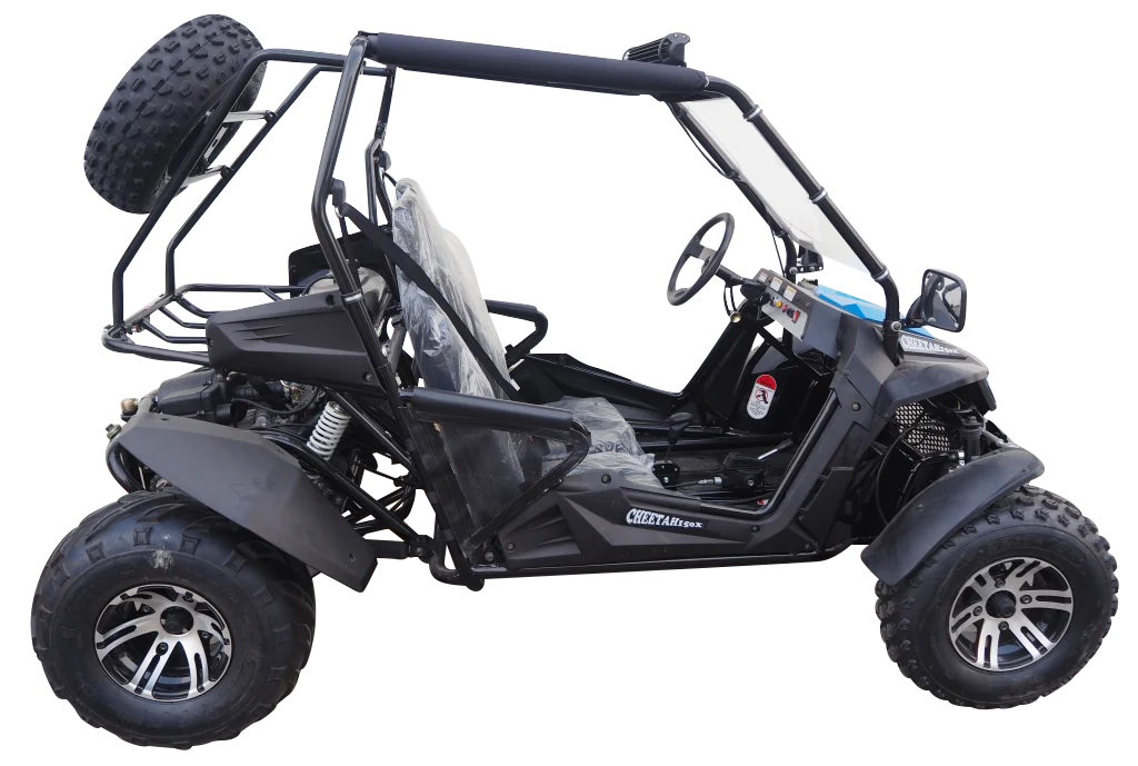 TrailMaster Cheetah 200X Go Kart (Special) CVT Automatic with Reverse, Alloy Wheels, Windshield