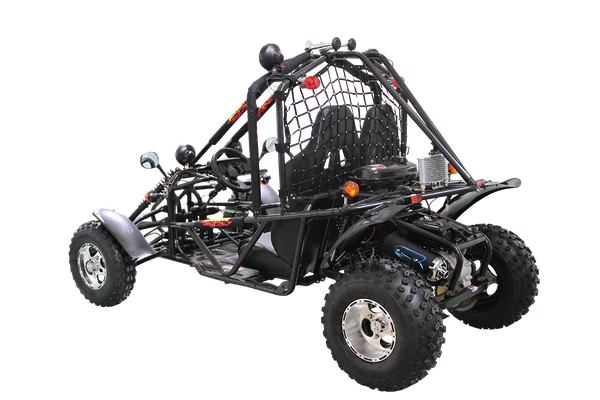 Spider 200 DLX Buggy Go Kart, Electric Start, Automatic with Reverse, 10-inch Alloy Wheels, Ages 16 and up
