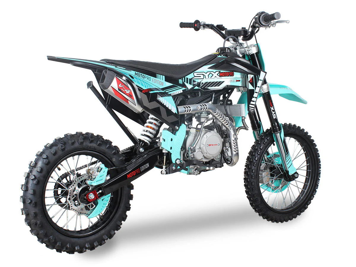 SYX Moto Pro 190cc 4-Stroke Gas Dirt Bike 5-Speed Manual Electric Start (17/14), Ages 16 and up
