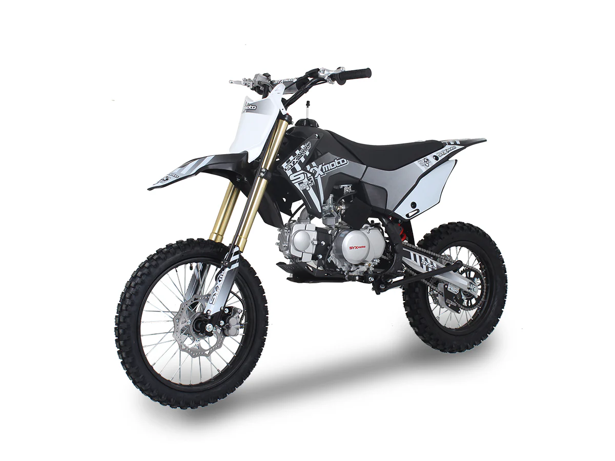 SYX Moto Whip 125cc Pit Bike, Kick Start, 4-Speed Manual Shifting, (17/14) Wheels, Ages 12 and up