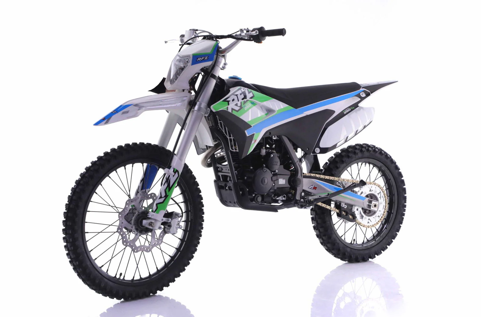 Apollo Thunder DLX 250cc Dirt Bike, 5-Speed Manual, Electric Start, Headlight, 21/18 inch Wheels, Ages 16 and up