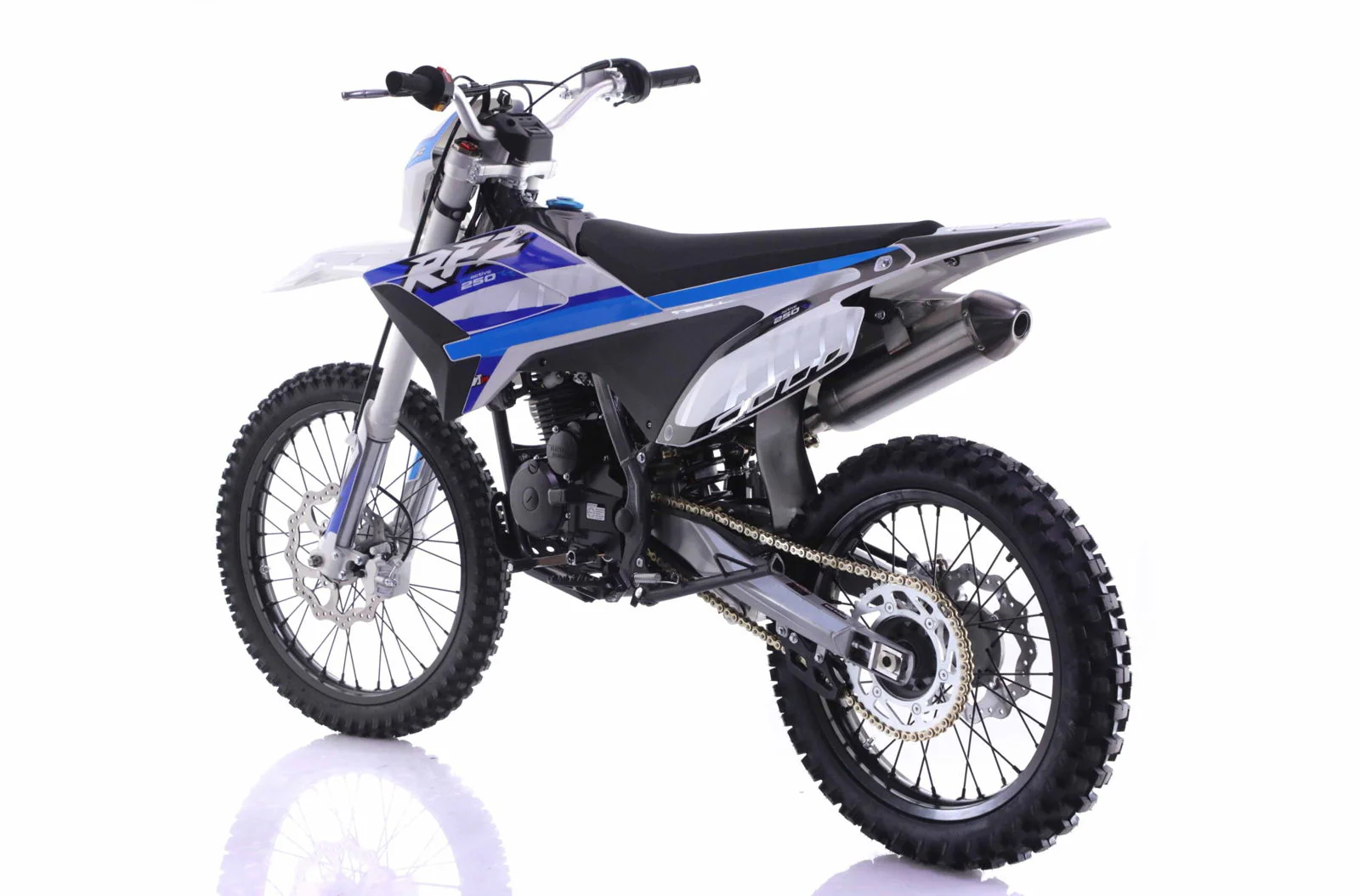 Apollo Thunder DLX 250cc Dirt Bike, 5-Speed Manual, Electric Start, Headlight, 21/18 inch Wheels, Ages 16 and up