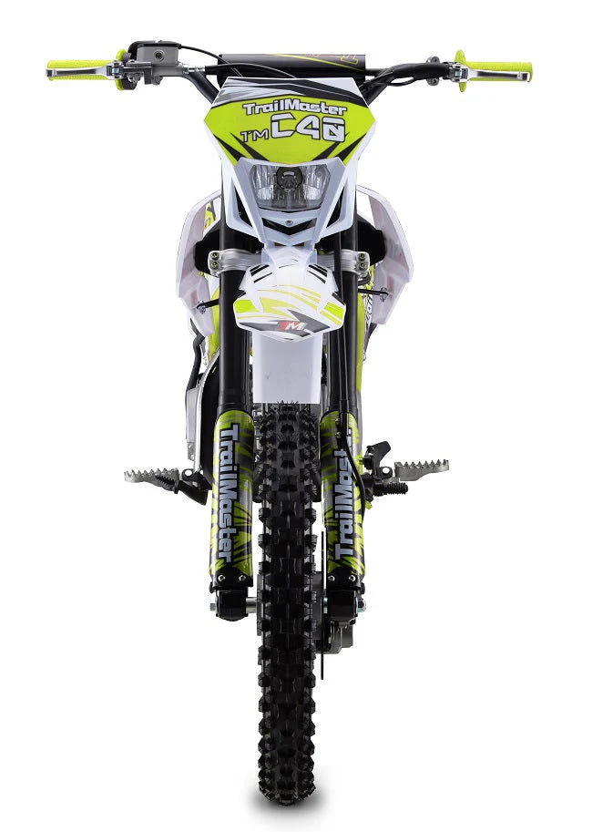 TrailMaster C40 140cc Gas Dirt Bike, 4-Speed Manual Clutch (17/14) Wheels, Ages 16 and up