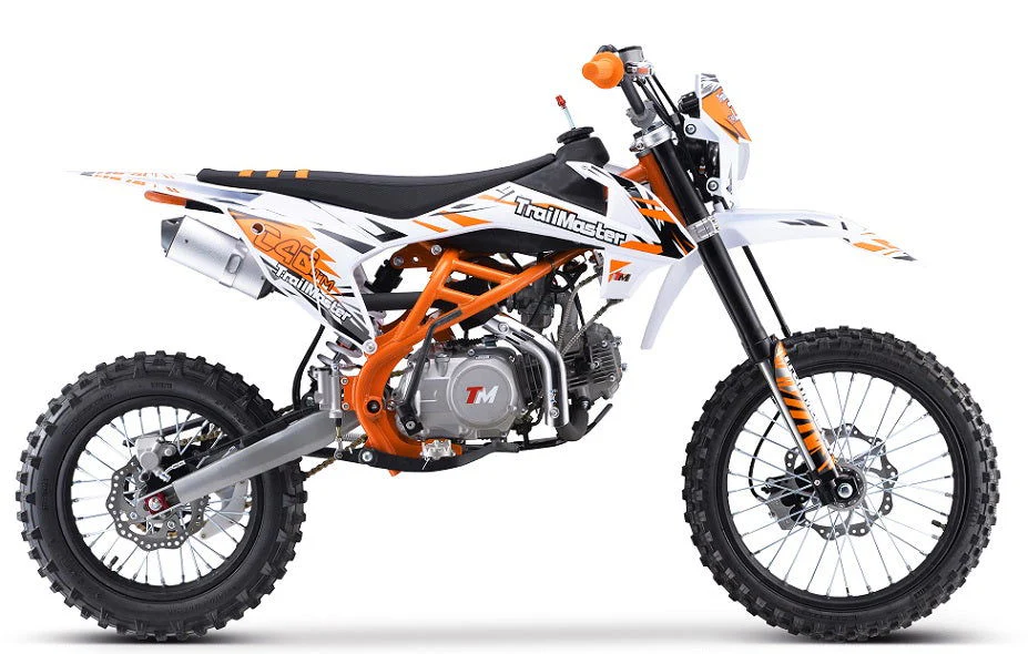 TrailMaster C40 140cc Gas Dirt Bike, 4-Speed Manual Clutch (17/14) Wheels, Ages 16 and up