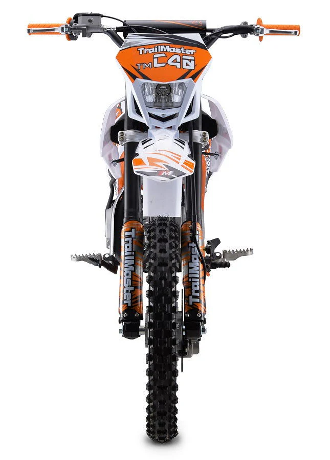 TrailMaster C40 140cc Gas Dirt Bike, 4-Speed Manual Clutch (17/14) Wheels, Ages 16 and up