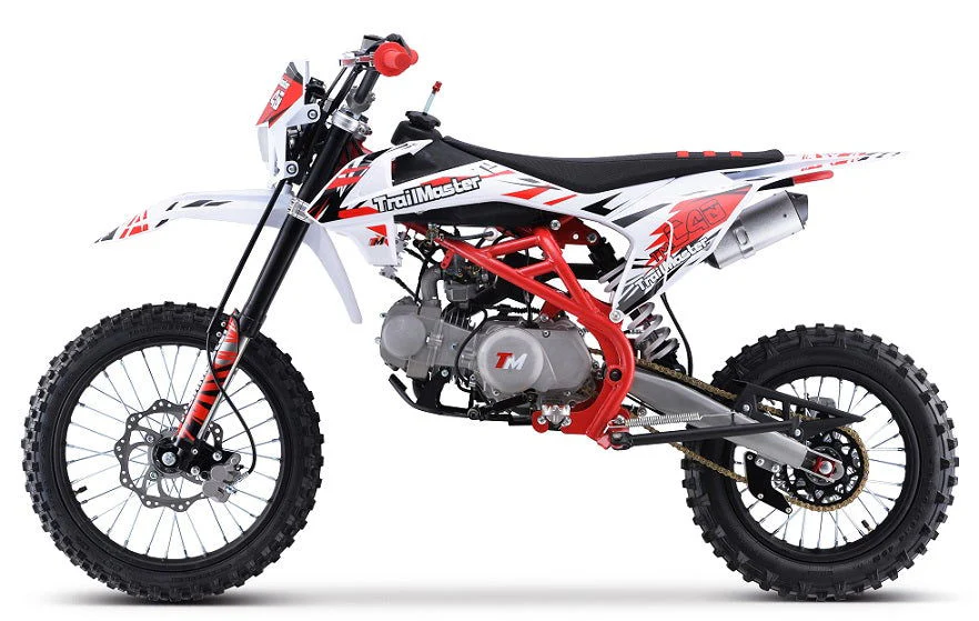 TrailMaster C40 140cc Gas Dirt Bike, 4-Speed Manual Clutch (17/14) Wheels, Ages 16 and up