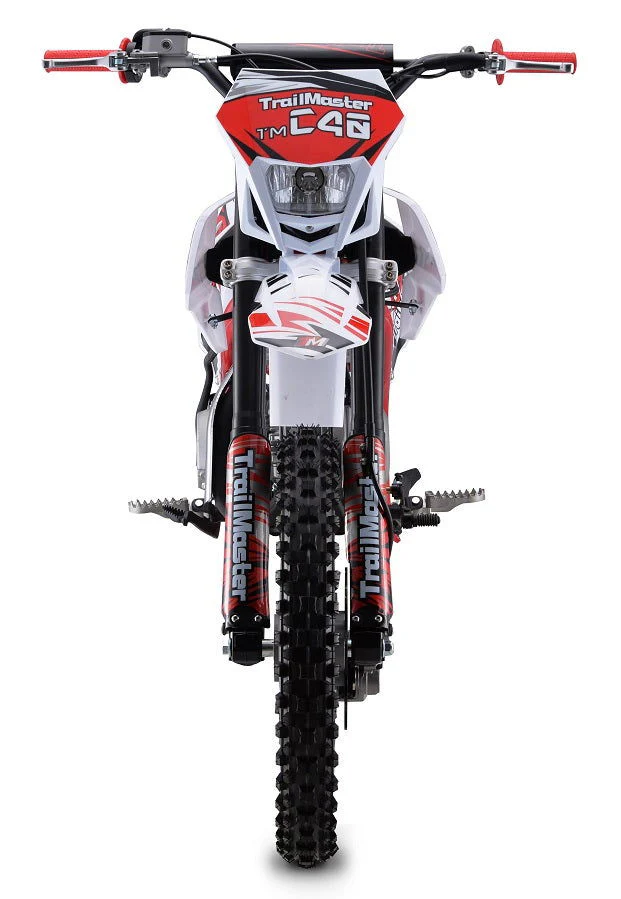 TrailMaster C40 140cc Gas Dirt Bike, 4-Speed Manual Clutch (17/14) Wheels, Ages 16 and up