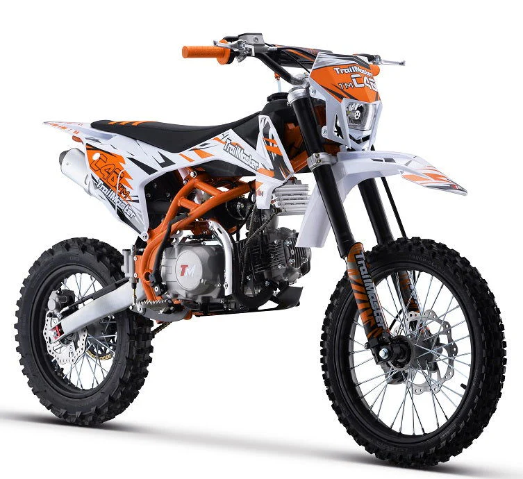 TrailMaster C40 140cc Gas Dirt Bike, 4-Speed Manual Clutch (17/14) Wheels, Ages 16 and up