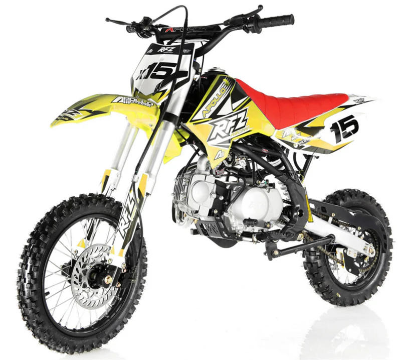 Apollo 125cc RFZ X16 Dirt Bike, Automatic, 14/12 inch Wheels, Ages 12 and up