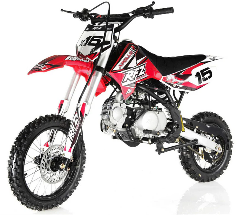 Apollo 125cc RFZ X16 Dirt Bike, Automatic, 14/12 inch Wheels, Ages 12 and up