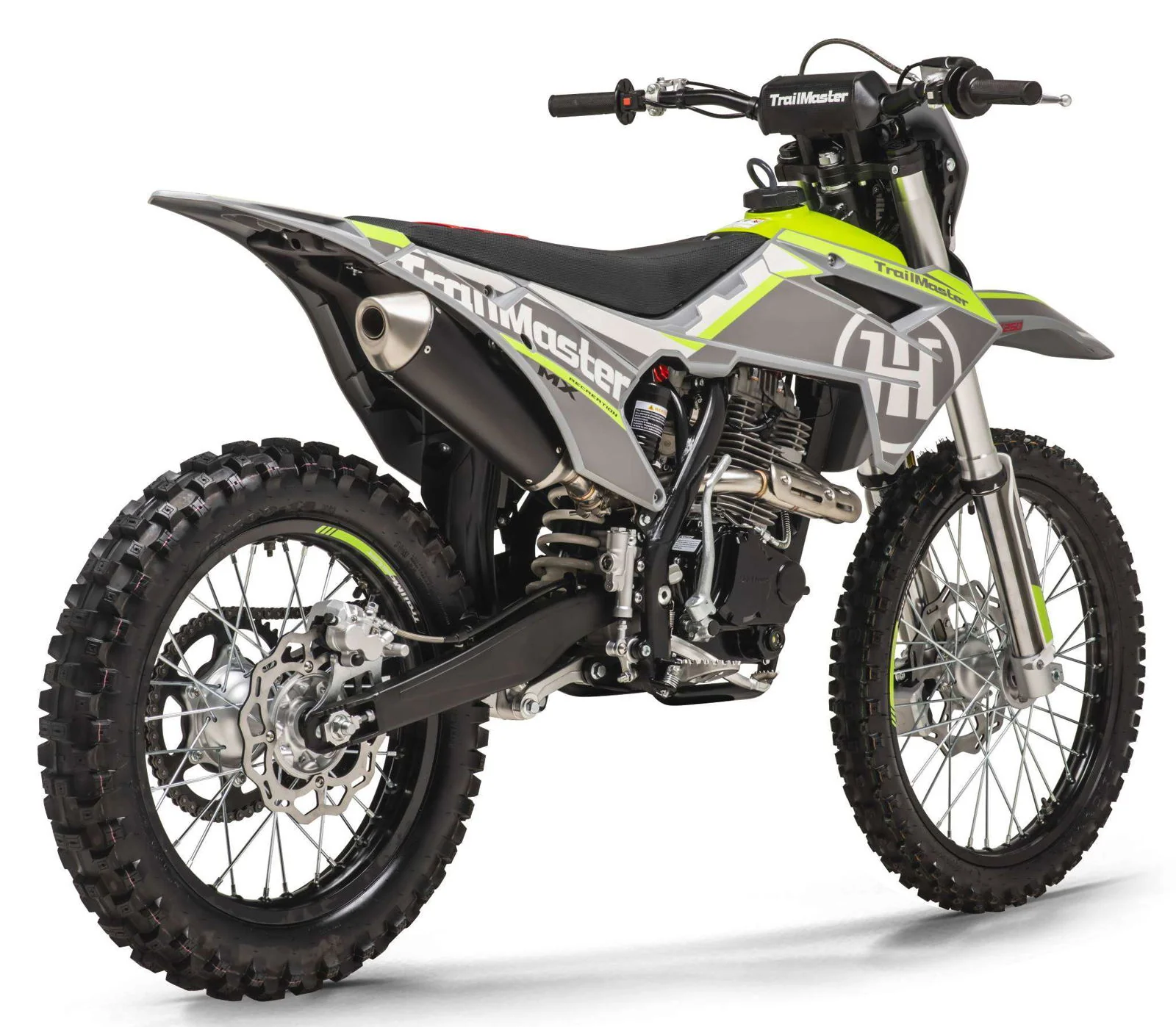 TrailMaster MX250 Dirt Bike, 5-Speed Manual, Electric Start, Dual Disc Brakes, (21/18) Wheels