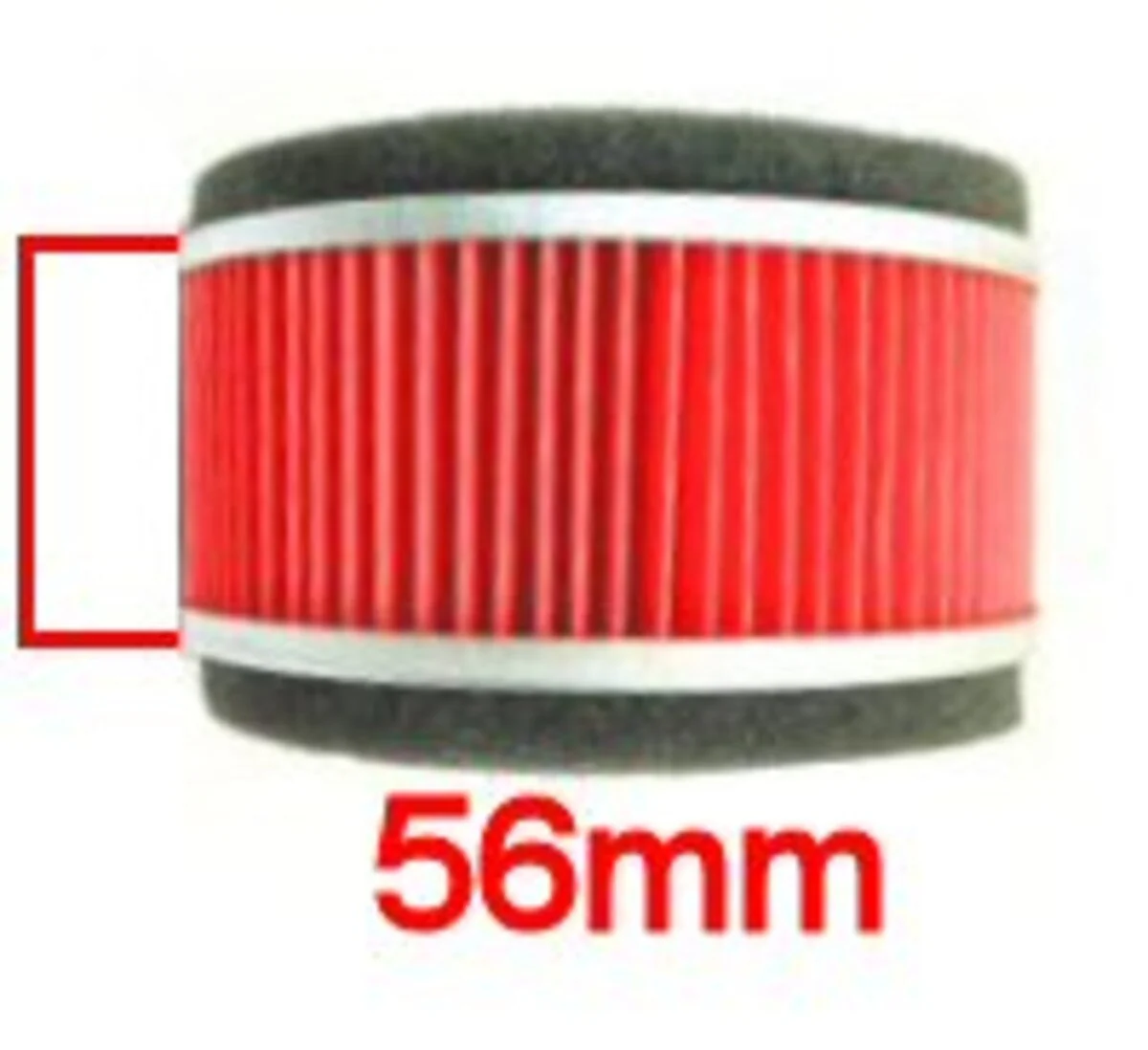 GY6 Stock Round Air Filter- 75mm Height