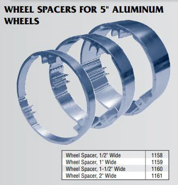 1161, 2 In. Wide Wheel Spacer For 5 In. Go Kart, Mini Bike Wheel