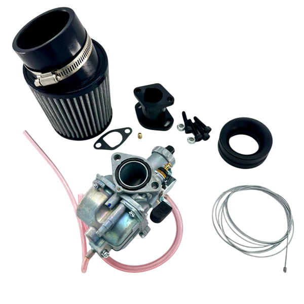 Carb Kit, 22mm Mikuni Round Slide Premium Kit: GX200, 6.5 OHV Clone, & 212 Predator Gas with Pulse Fitting