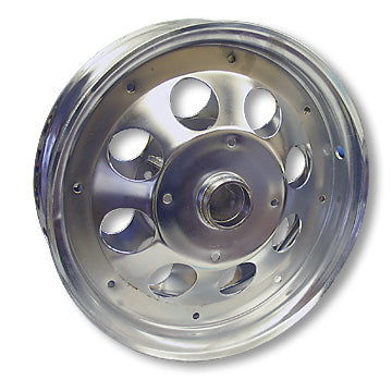 2301-mini-bike-wheel-10-in.-chrome-plated-less-bearings-1.jpg Mini Bike Wheel, 10 in. Chrome Plated, Less Bearings