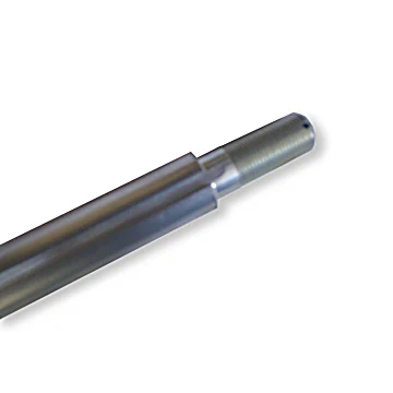 Go Kart Axle, Solid Steel, 30 in. Length, 1 in. Diameter, 2 in. Stepped Threaded Ends, Offset 1/4 in. Keyways