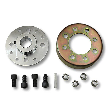 2460 Band Brake Drum, 4", No Flange, with Mini-Hub, 1" Bore