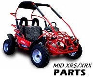 16x7-8 REAR WHEEL and TIRE ASSEMBLY L. It fits on MID XRX and BLAZER 200R GO KART (6.000.316)