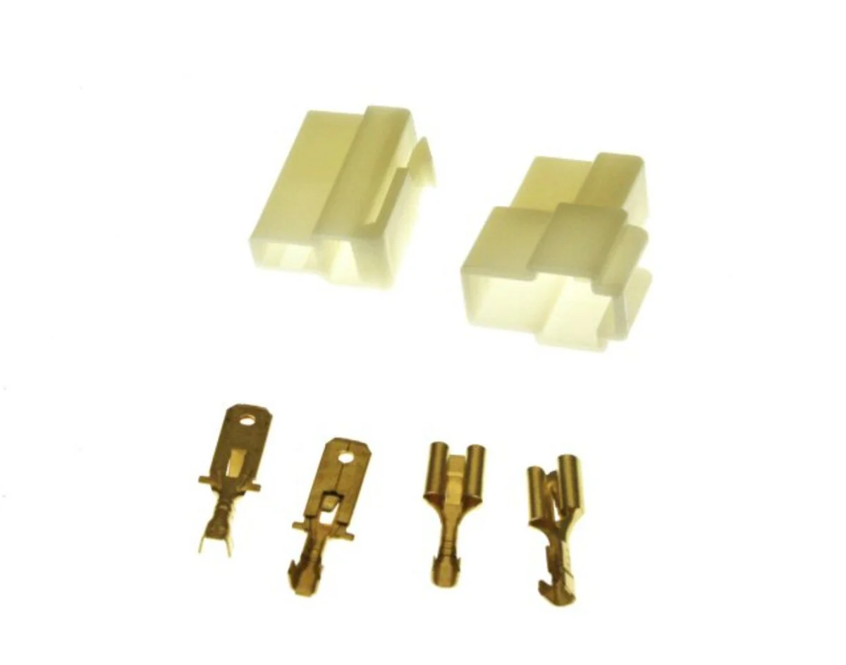 3685-2-pin-connector-kit-6.3mm-pin-1.webp 2 Pin Connector Kit - 6.3mm Pin