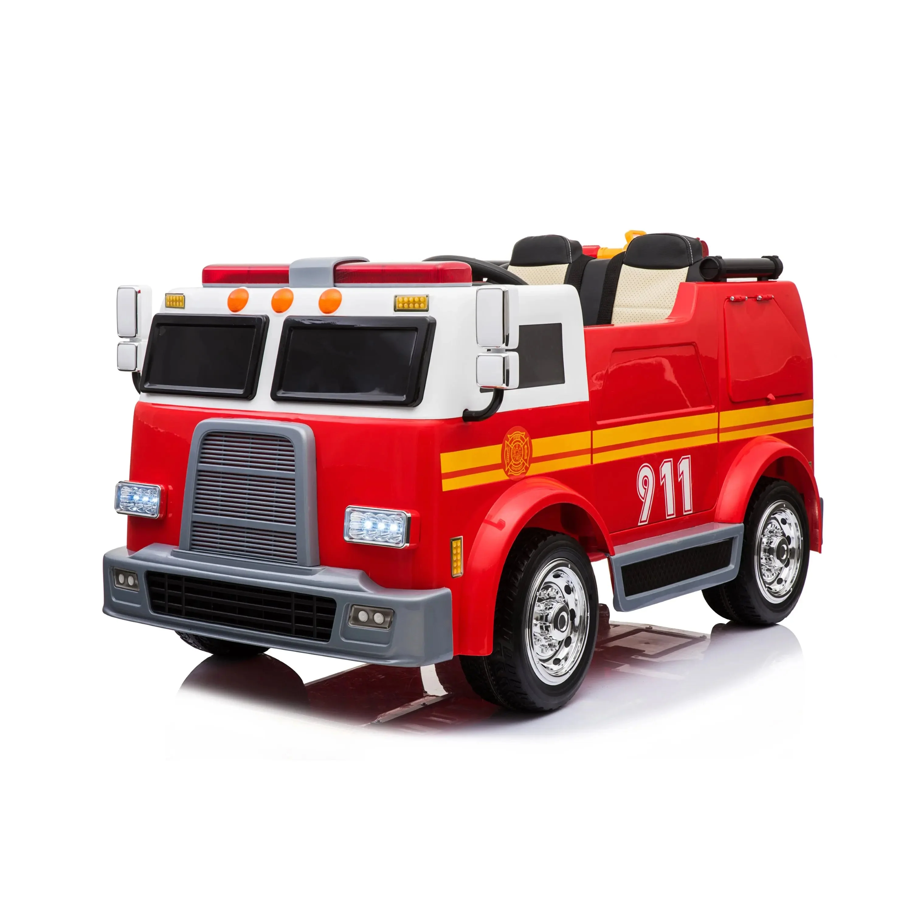3816-24v-freddo-fire-truck-2-seater-ride-on-1.webp 24V Freddo Fire Truck 2-Seater Ride on