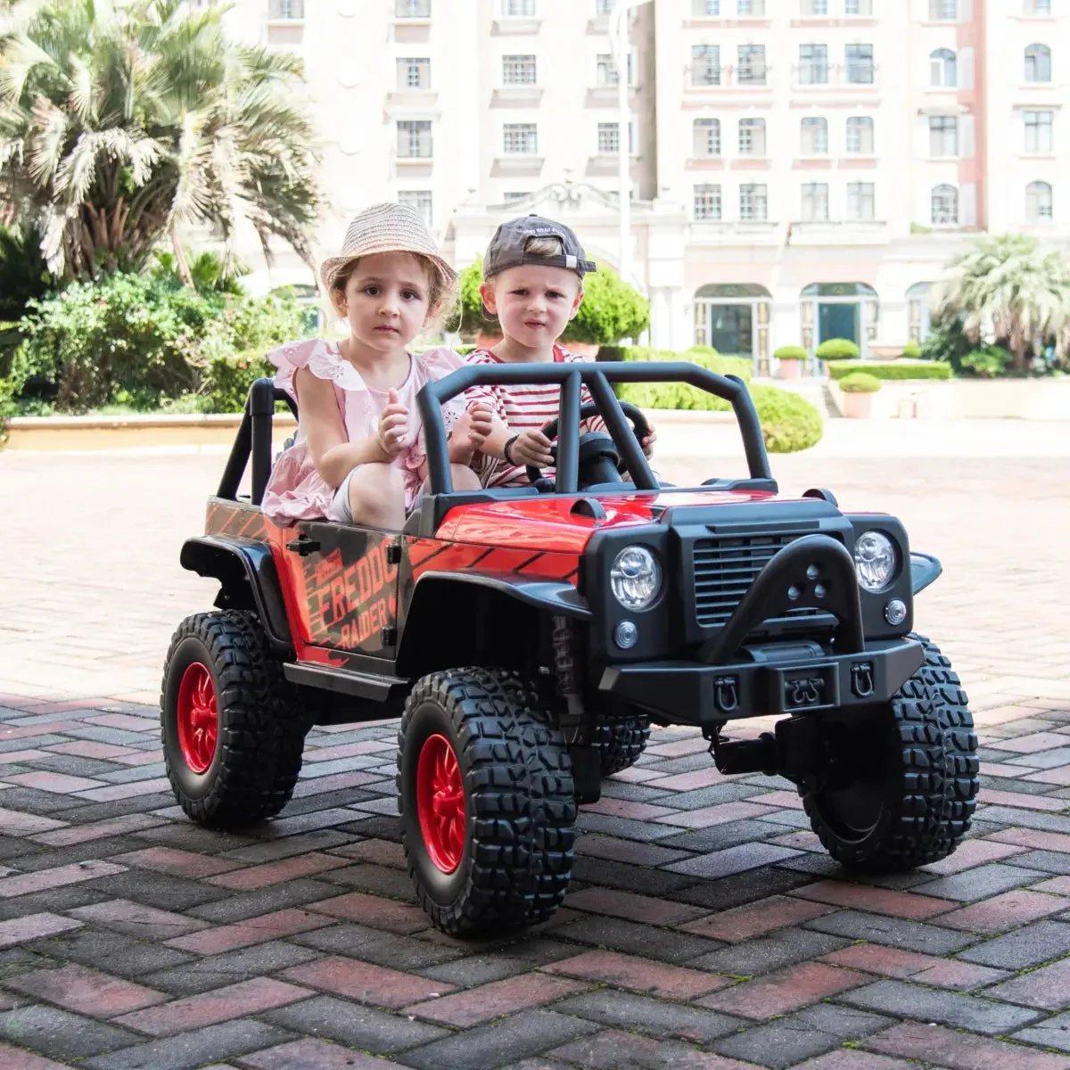 3832-24v-jeep-freddo-raider-2-seater-ride-on-15.webp 24V Jeep Freddo Raider 2 Seater Ride On