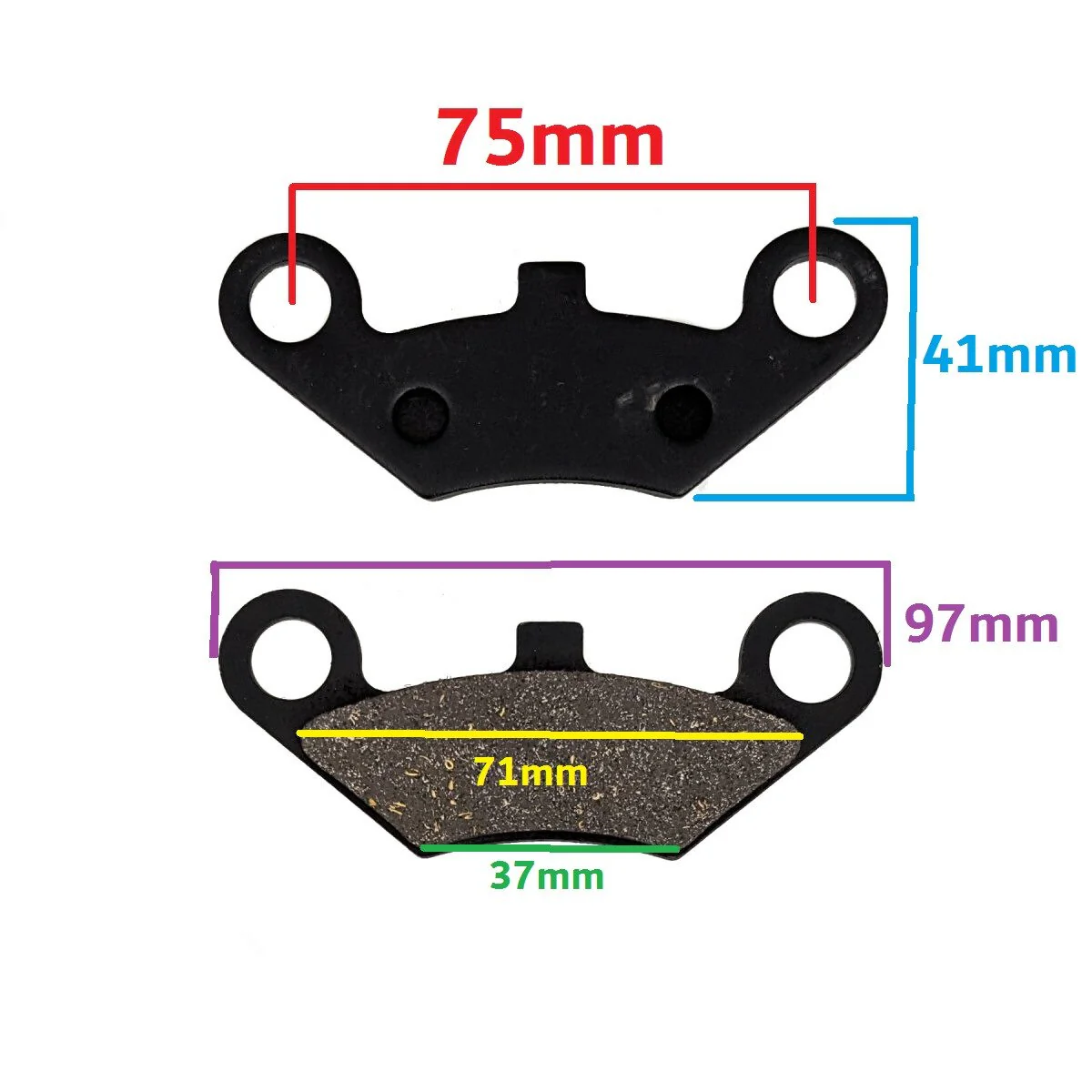 260-300cc ATV Brake Pads