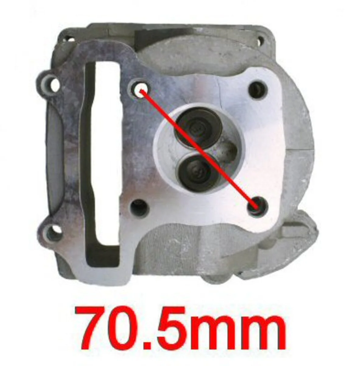 50cc QMB139 Non-Emissions Head - 69mm Valves