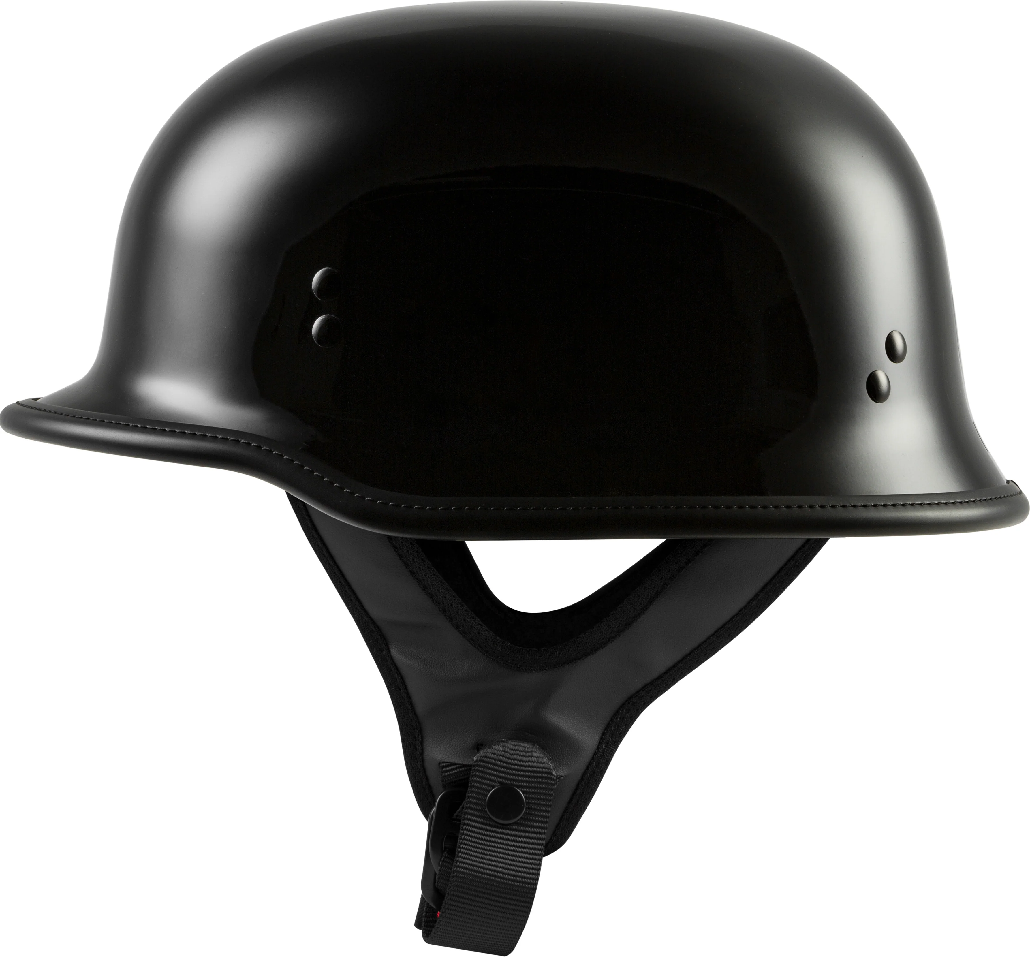 9mm German Beanie Helmet Gloss Black Xs