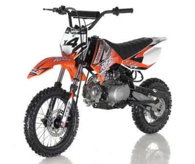 Apollo 110cc RFZ X4 Dirt Bike, 4-Speed Semi-Automatic, 14/12 inch Wheels, Ages 8 and up
