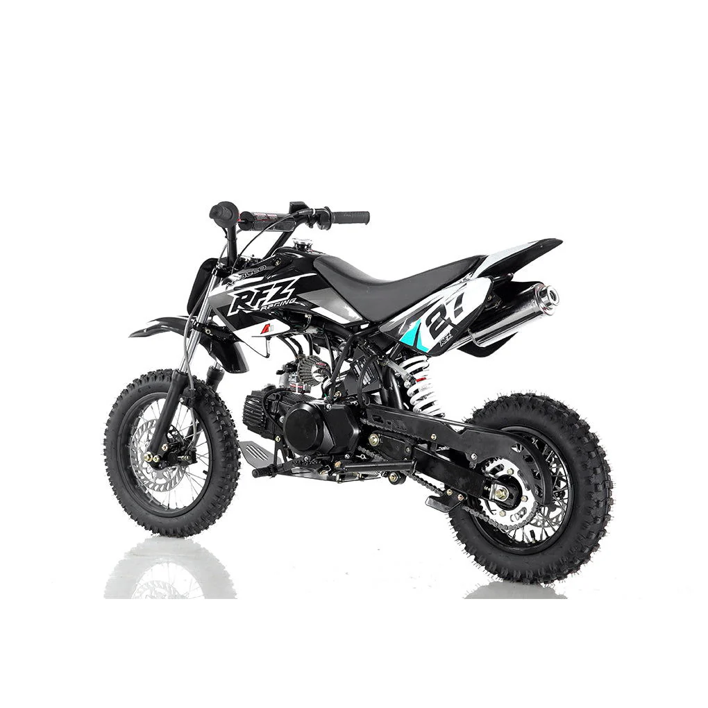 Apollo DB28 110cc Dirt Bike, 4-Speed Automatic, Electric Start, 12/10 inch Wheels, Ages 8 and up