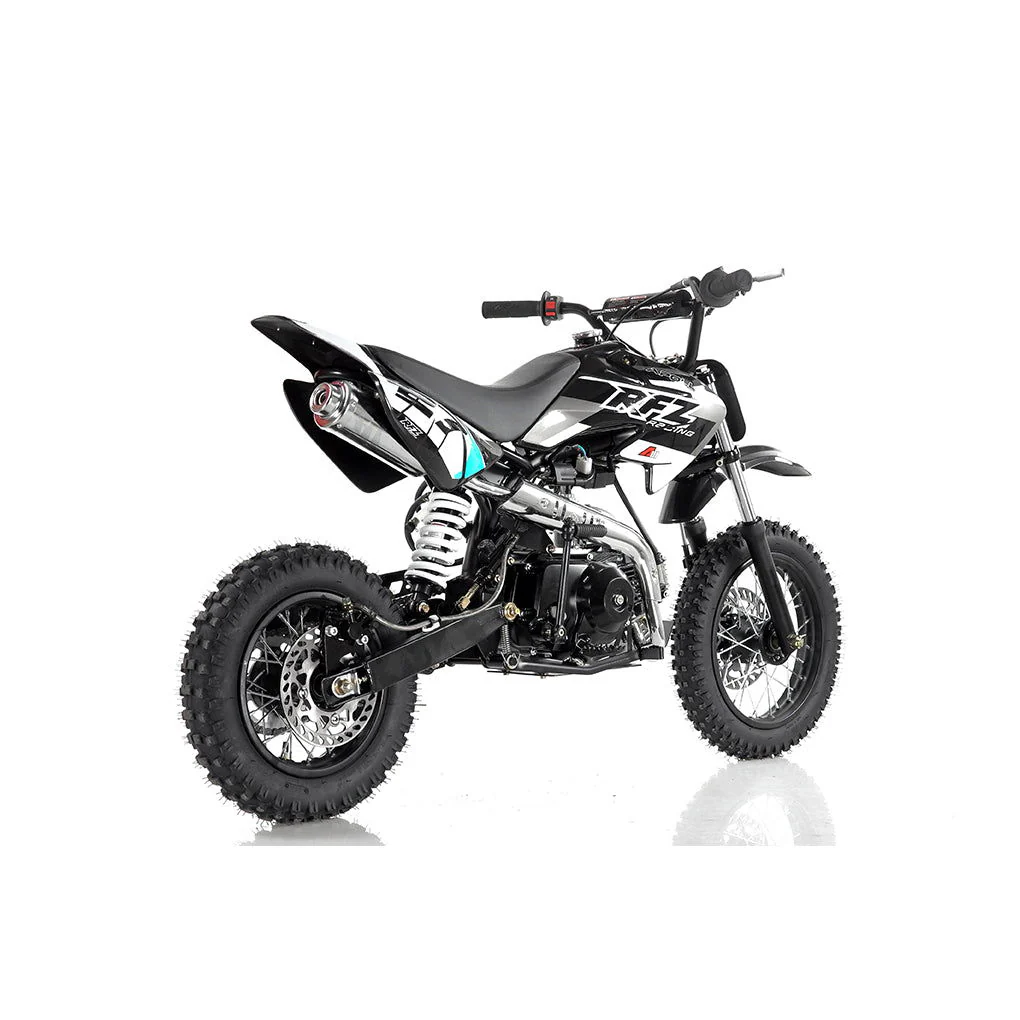 Apollo DB28 110cc Dirt Bike, 4-Speed Automatic, Electric Start, 12/10 inch Wheels, Ages 8 and up
