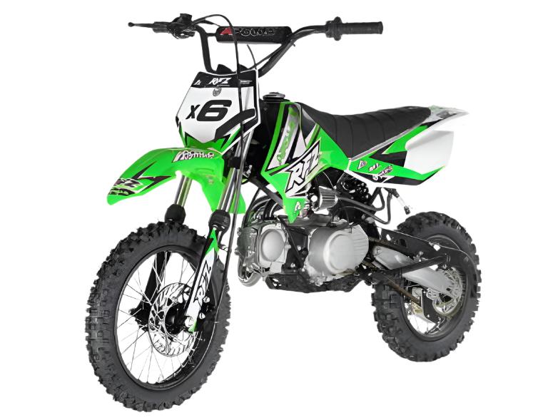 Apollo X6 125cc Dirt Bike, Automatic, 14/12 inch Wheels, Ages 12 and up