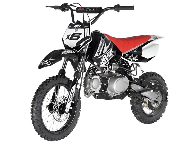 Apollo X6 125cc Dirt Bike, Automatic, 14/12 inch Wheels, Ages 12 and up