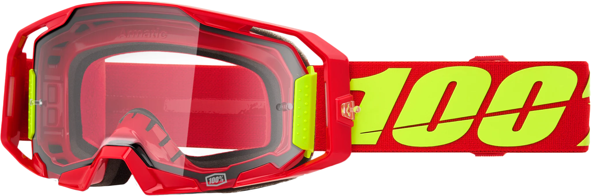 Armatic Goggle Red Clear Lens